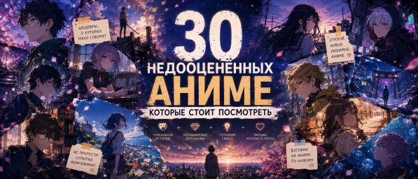 30 недооценённых аниме, которые стоит посмотреть 30 недооценённых аниме, которые стоит посмотреть