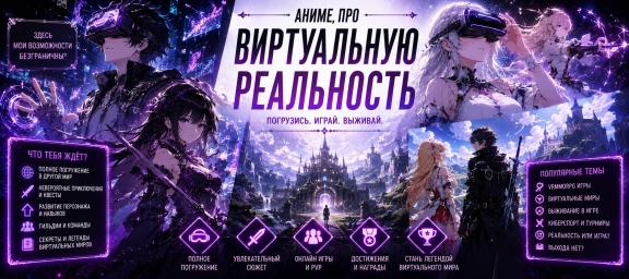 Аниме про виртуальную реальность Аниме про виртуальную реальность